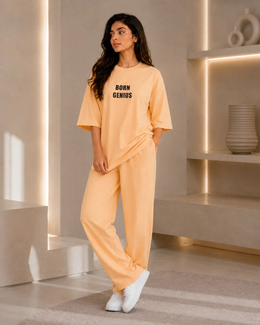 Peach Born Genius Co-ord set