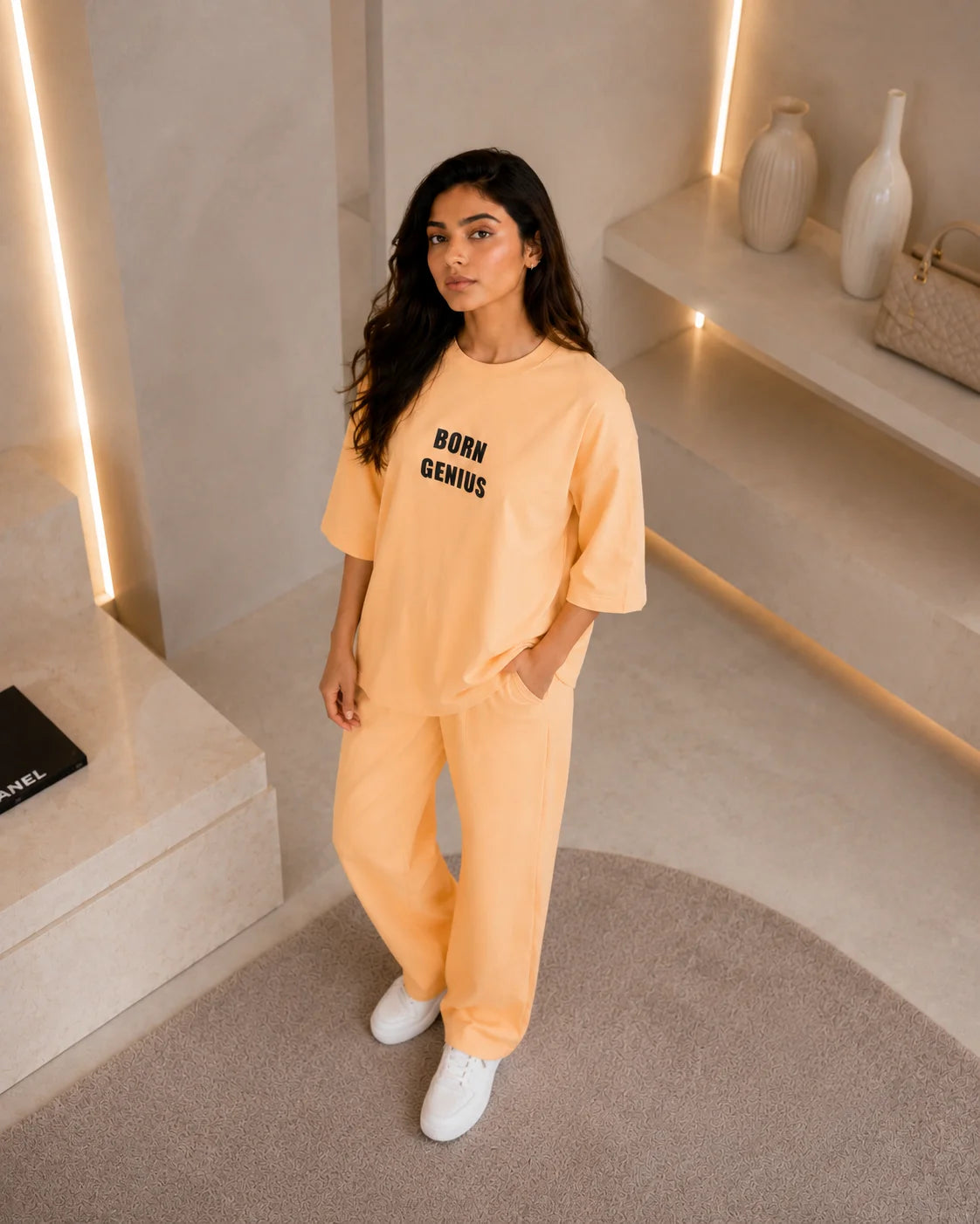Peach Born Genius Co-ord set