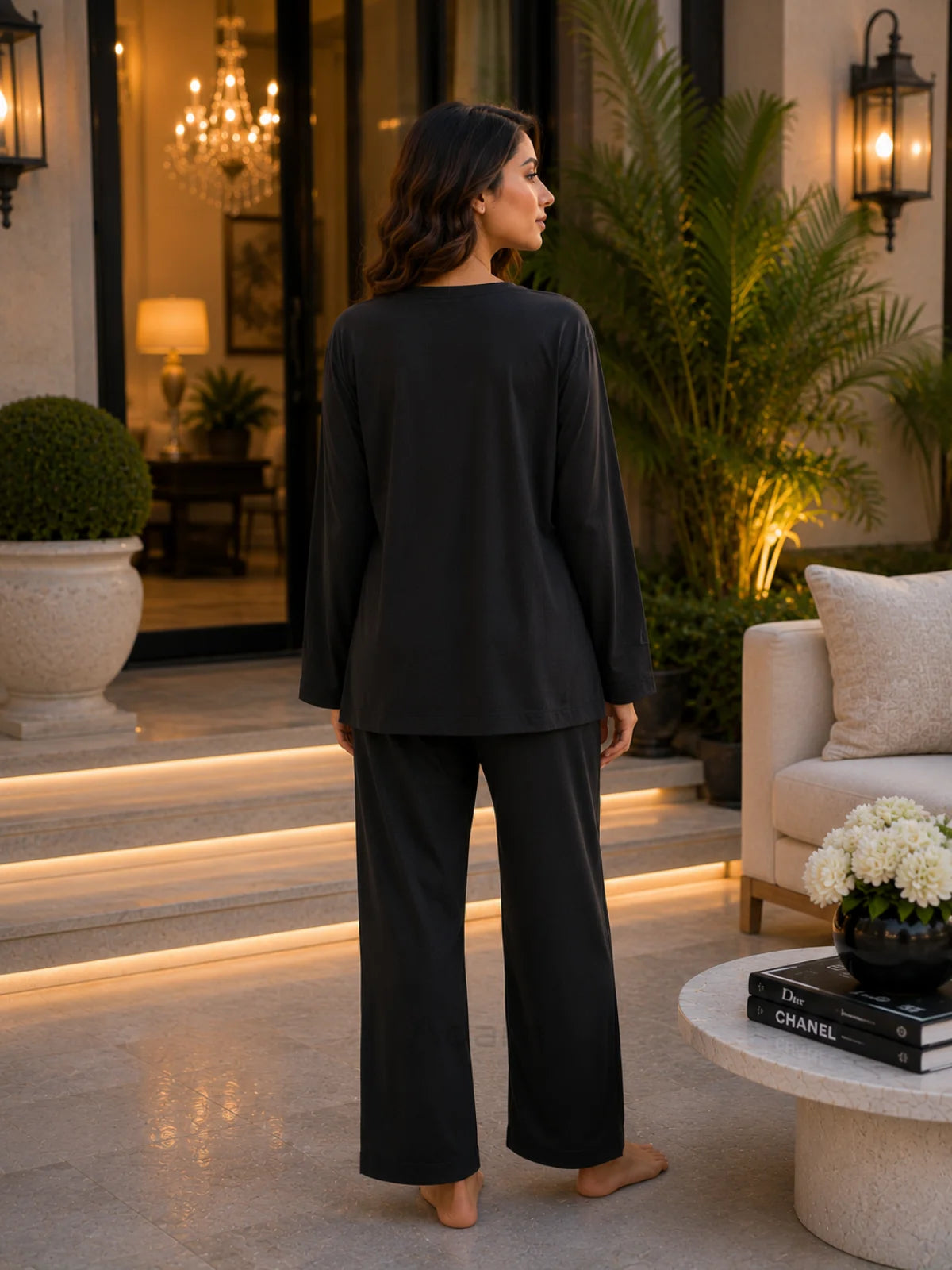 Black Plain Co-Ord Set