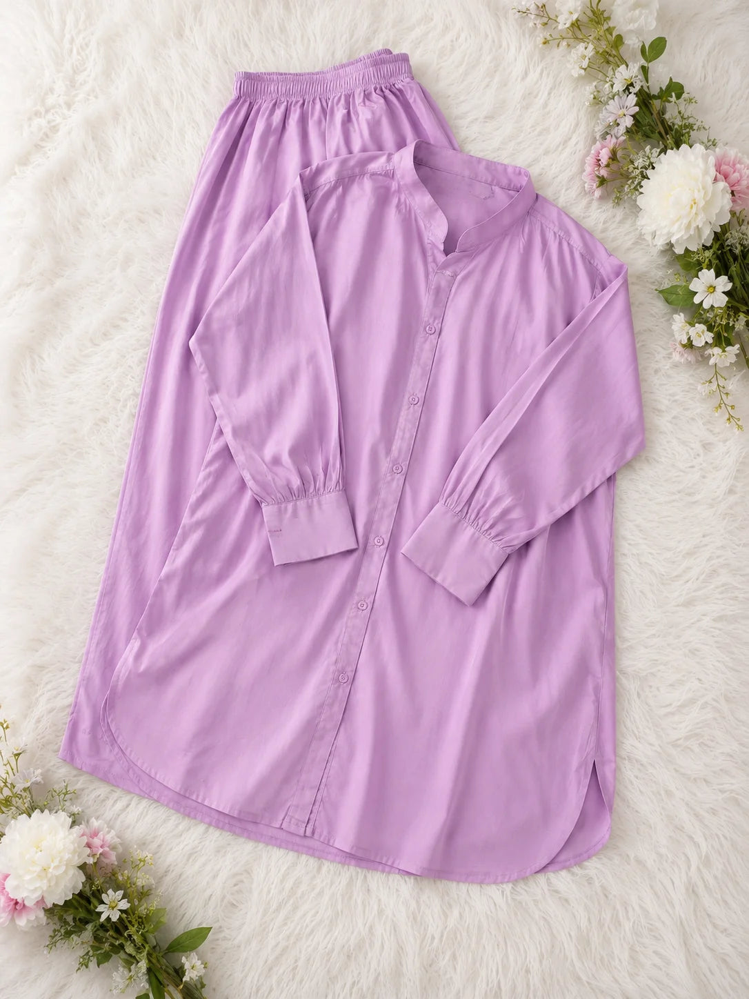 Lavender Plain Co-Ord Set