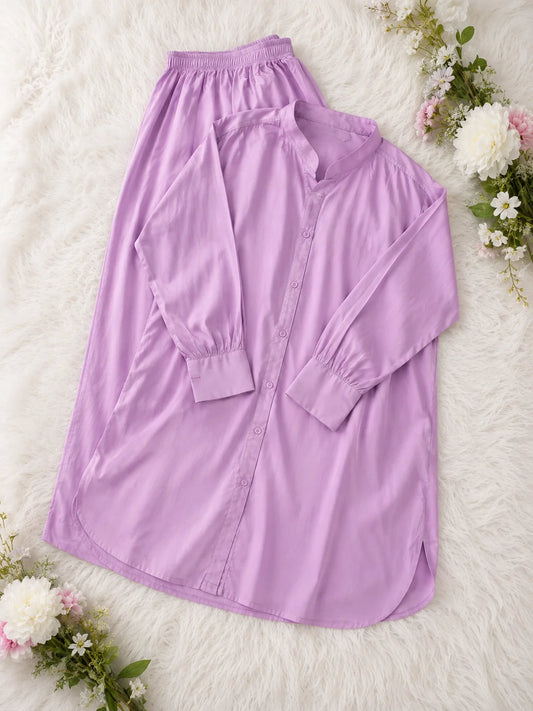 Lavender Plain Co-Ord Set
